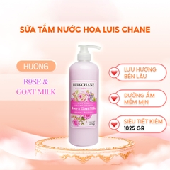 SỮA TẮM LUIS CHANE B3 VITAMIN GOAT MILK ROSE & COLLAGEN LIGHTTENING MOISTURIZING