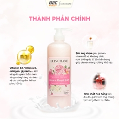 SỮA TẮM LUIS CHANE B3 VITAMIN ROYAL JELLY ROSE & COLLAGEN LIGHTENING MOISTURIZING