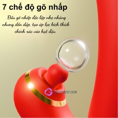Dương vật giả rung liếm đá lưỡi đa chế độ