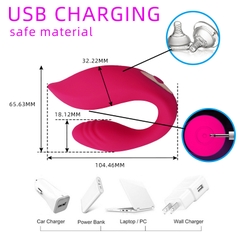 Trứng Rung 2 Đầu Tai Thỏ Với Remote Điều Khiển