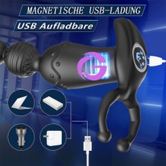 Plug Hậu Môn Chuỗi Hạt kèm Vòng Đeo