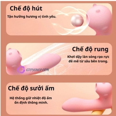Máy rung Galaku Mirro rung hút sưởi ấm 10 chế độ