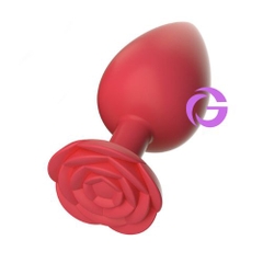Phích Cắm Hậu Môn Silicone hoa hồng