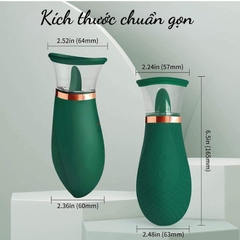 Máy rung bú hút liếm 9 chế độ cao cấp