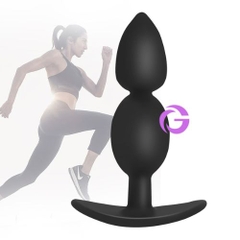 Phích Cắm Hậu Môn Silicone 2 hạt
