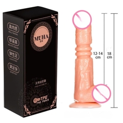 Dương vật giả Muha dính tường 18 cm
