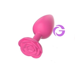 Phích Cắm Hậu Môn Silicone hoa hồng