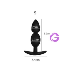 Phích Cắm Hậu Môn Silicone 2 hạt