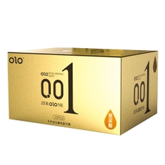 Bao cao su siêu mỏng OLO Feel Ultrathin 0,01mm hộp vàng 10 cái