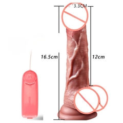 Dương vật giả Muha rung dính tường 16,5 cm