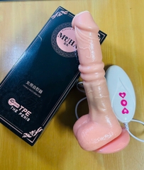 Dương vật giả Muha rung thụt xoay làm ấm dính tường