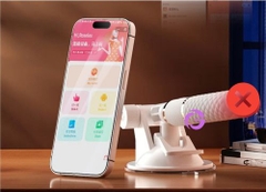 Dương vật giả Roselex rung thụt có đế gắn tường
