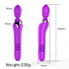 Máy Massage Điểm G Kèm Dương Vật Giả Thụt Phát Nhiệt