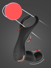 Máy massage tuyến tiền liệt kèm vòng rung lilo
