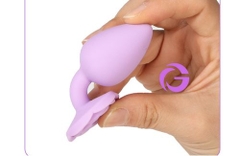 Phích Cắm Hậu Môn Silicone hoa hồng