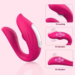 Trứng Rung Hút 2 Đầu Điều Khiển Từ Xa