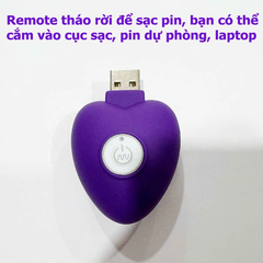 Trứng rung tình yêu Mizzee Purple 2 đầu