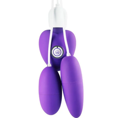 Trứng rung tình yêu Mizzee Purple 2 đầu