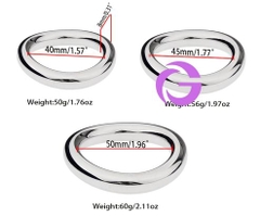 Vòng đeo cậu nhỏ inox nhỏ gọn bản Oval