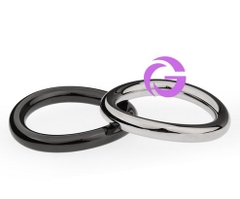 Vòng đeo cậu nhỏ inox nhỏ gọn bản Oval