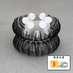 Vòng đeo đầu dương vật lông ngựa silicon 3 tầng