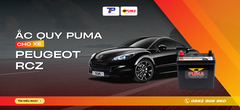 Ắc quy xe Peugeot RCZ: Bảng giá và thông số kỹ thuật