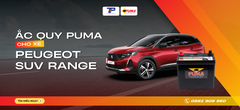 Ắc quy xe Peugeot SUV Range: Bảng giá và thông số kỹ thuật