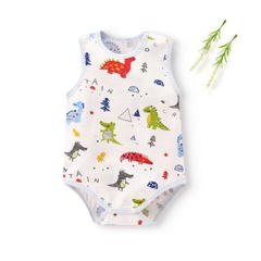 Bộ Bodysuit sát nách vải thông hơi thoáng mát mùa hè, họa tiết dễ thương cho bé trai, bé gái 𝟎𝟐𝐁𝐃𝐒