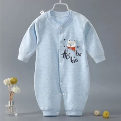 Bộ Body Dài Tay Liền Thân, Sleepsuit Cho Bé Sơ Sinh 05BDD