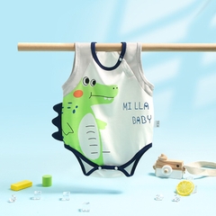 Bộ Body Đùi Sát Nách Mùa Hè Họa Tiết Đáng Yêu Cho Bé Trai, Bé Gái Sơ Sinh Lamia 30BDDU