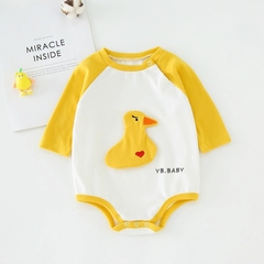Bộ Bodysuit Dài Tay Thu Đông Cho Bé Trai Bé Gái Sơ Sinh