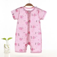 Bộ Body Đùi Cúc Giữa Mùa Hè Mỏng Mát Họa Tiết Đáng Yêu Cho Bé Sơ Sinh 24BDDU