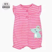 Romper xuất xịn cho bé gái từ sơ sinh đến 18 tháng cotton mỏng mát cho mùa hè
