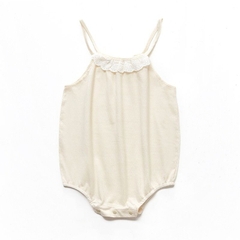 Bộ áo liền quần - Body Chíp/ Body suit hai dây Organic 100% Cotton Hữu Cơ Tự Nhiên An Toàn Cho Bé