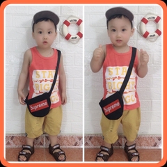 Áo Thun Ba Lỗ Cotton Xược Mỏng Mát Ngày Hè Cho Bé