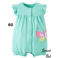 Romper xuất xịn cho bé gái từ sơ sinh đến 18 tháng cotton mỏng mát cho mùa hè