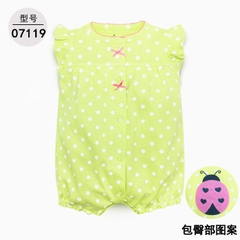 Romper xuất xịn cho bé gái từ sơ sinh đến 18 tháng cotton mỏng mát cho mùa hè