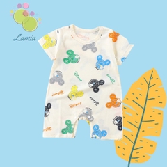 Bodysuits Body Cotton Hè Xuất Nhật Cho Bé Trai Bé Gái Sơ Sinh