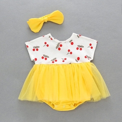 Bộ Bodysuit Tiểu Thư Mùa Hè Cho Bé Gái Sơ Sinh Lamia