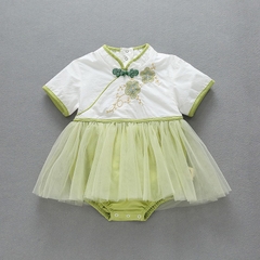 Bộ Bodysuit Tiểu Thư Mùa Hè Cho Bé Gái Sơ Sinh Lamia