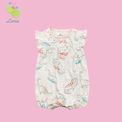 Romper xuất xịn cho bé gái từ sơ sinh đến 18 tháng cotton mỏng mát cho mùa hè