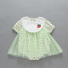 Bộ Bodysuit Tiểu Thư Mùa Hè Cho Bé Gái Sơ Sinh Lamia