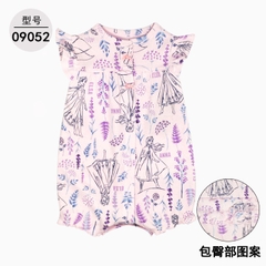 Romper xuất xịn cho bé gái từ sơ sinh đến 18 tháng cotton mỏng mát cho mùa hè