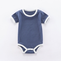 Bodysuit Có Tay Bộ Áo Liền Quần Mùa Hè Phong Cách Hàn Quốc Cho Bé Trai Bé Gái