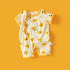 Bộ Body Đùi Cúc Giữa Vạt Chéo Mỏng Mát Cho Bé Sơ Sinh Mùa Hè  𝟐𝟗𝐁𝐃D𝐔
