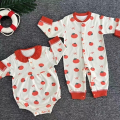 Bộ đồ liền thân dài tay thu đông cho bé sơ sinh 22BDD