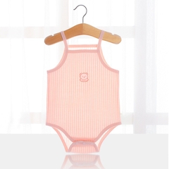 Bộ Bodysuit Yếm Hở Lưng Chất Thông Hơi Mỏng Mát Mùa Hè Cho Bé Trai Bé Gái Lamia 12BDS