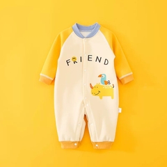 Body Dài Tay Nỉ Lót Lông Cực Ấm Cho Bé Sơ Sinh 12BDD