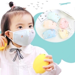 Khẩu Trang 3D 4 Lớp Chống Bụi Xuất Hàn Có Nút Chỉnh Quai Đeo Cho Bé 0-3Tuổi
