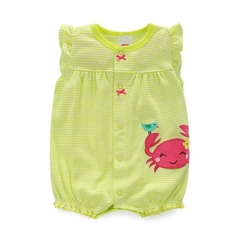 Romper xuất xịn cho bé gái từ sơ sinh đến 18 tháng cotton mỏng mát cho mùa hè
